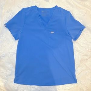 Figs Catarina Scrub Top Ceil Blue - Medium